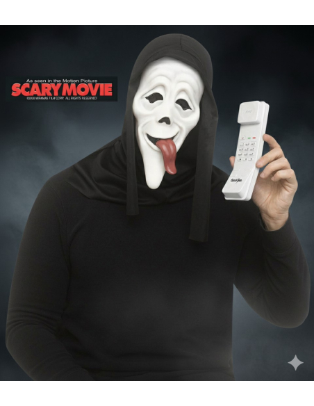 Kit masque et téléphone Wassup ! Revivez la Terreur de Scream -Ghost Face®