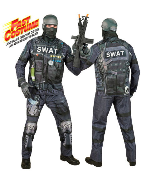 Déguisement SWAT Fast Costume Adulte – tenue d'intervention complète