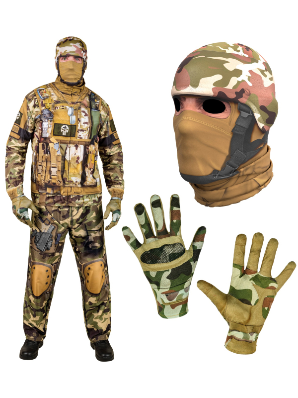 Déguisement Militaire Homme Camouflage – Tenue...