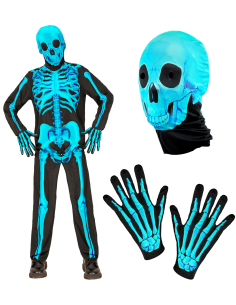 Déguisement Squelette Fluorescent FAST pour Enfant –... 2