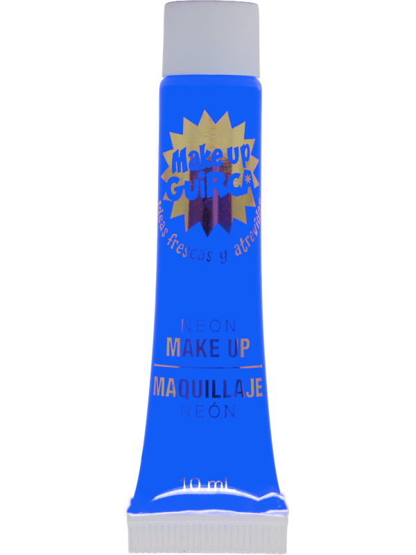 Maquillage Fluo Bleu – Tube 10 ml – Couleur Néon pour Soirées, Festivals et Halloween