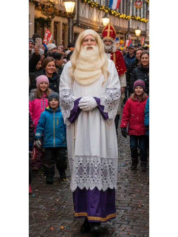 Aube de Luxe saint Nicolas avec chemise dentelle et jupe/pantalon