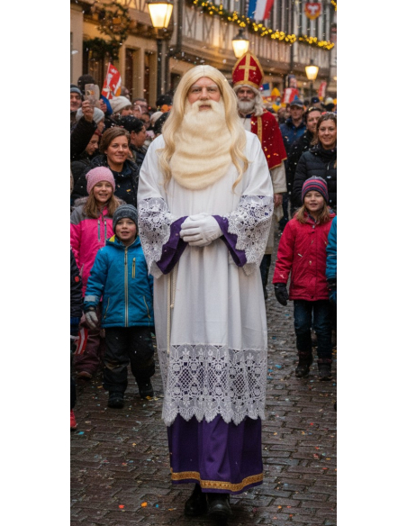 Aube de Luxe saint Nicolas avec chemise dentelle et jupe/pantalon