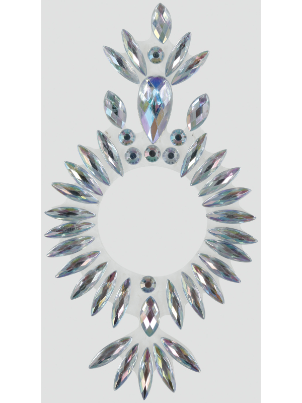 Bijoux Adhésifs de Nombril 10x15 cm – Strass de Peau Glamour pour Danseuse ou Soirée
