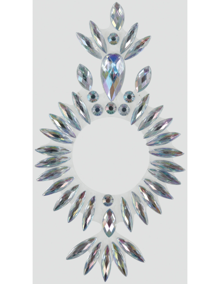 Bijoux Adhésifs de Nombril 10x15 cm – Strass de Peau Glamour pour Danseuse ou Soirée