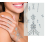 Bijoux Adhésifs Main 11x18 cm – Strass Argentés Effet Cristal pour Mariage, Scène ou Festival