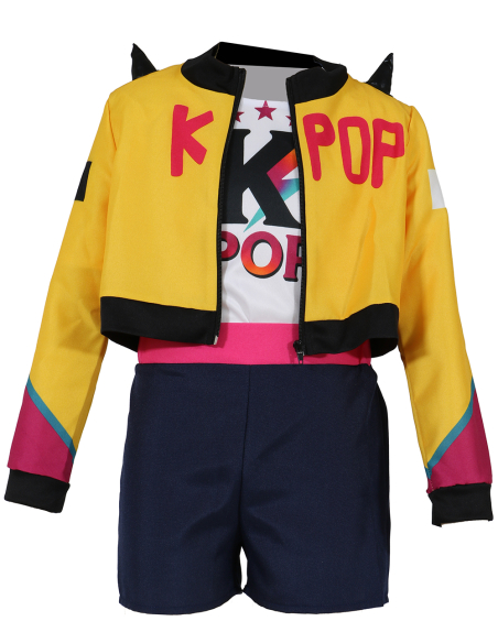 Déguisement K-Pop Star Nova pour fille – Tenue de danse coréenne tendance et colorée