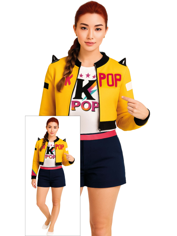 Déguisement K-Pop Star Nova Femme – Tenue de danse coréenne scintillante et tendance