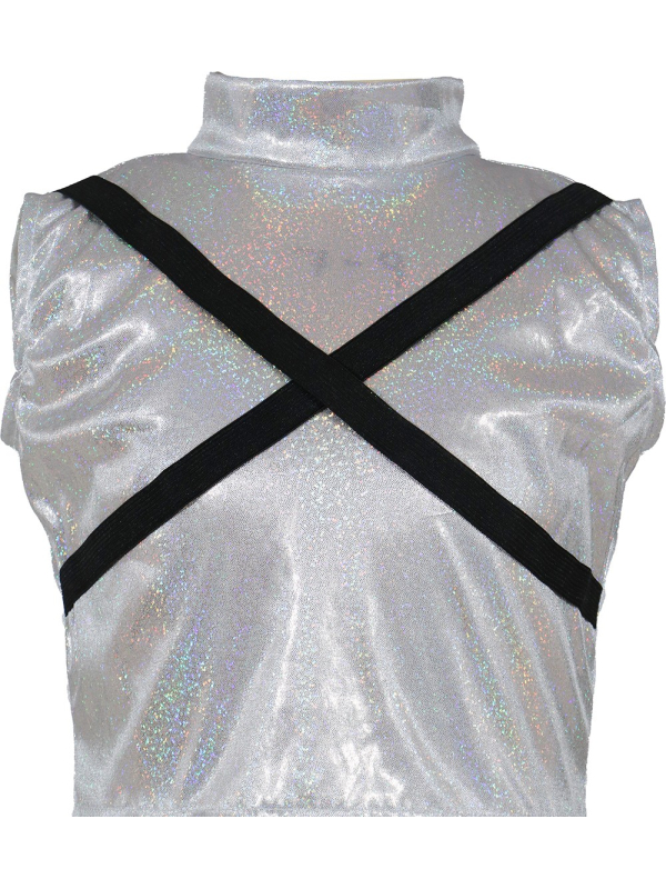 Déguisement K-Pop Pop-Star Silver Leader Femme