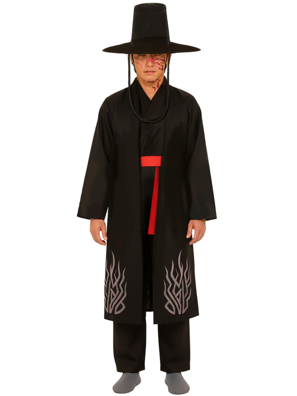 Déguisement Démon Noir Homme – Style K-Pop Dark & Élégance Asiatique