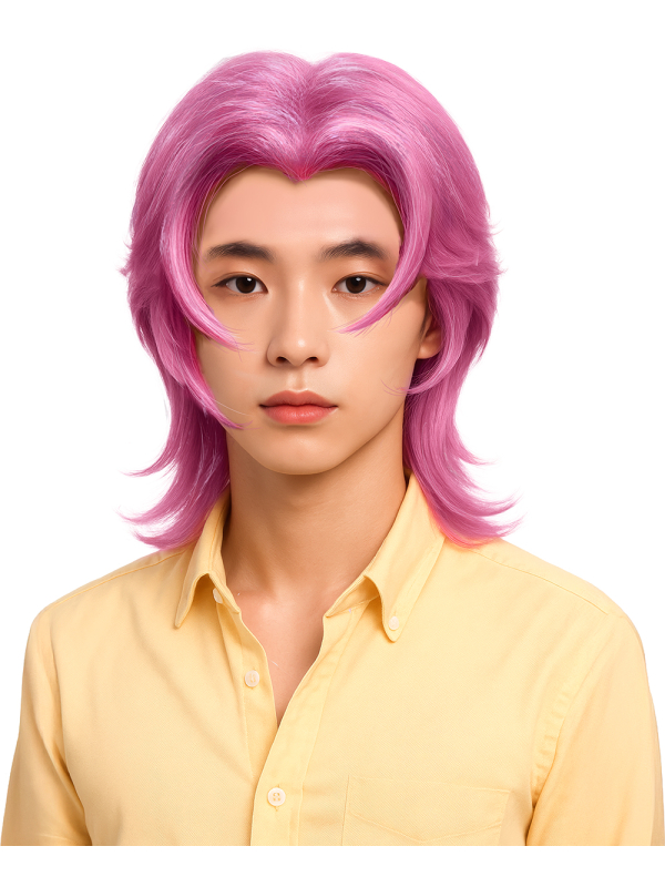 Perruque Rose Démon K-Pop – Look Rock Star Coréenne