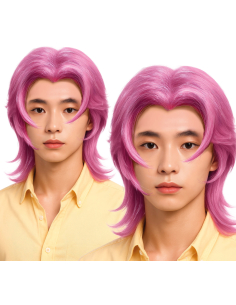 Perruque Rose Démon K-Pop – Look Rock Star Coréenne