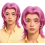 Perruque Rose Démon K-Pop – Look Rock Star Coréenne