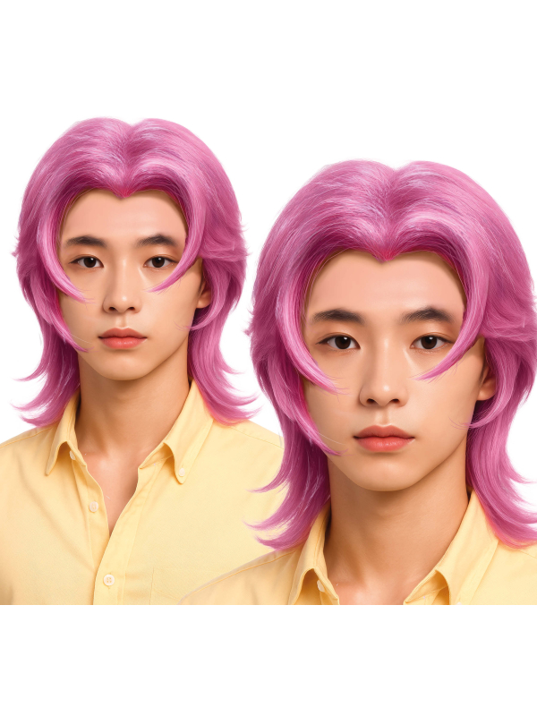 Perruque Rose Démon K-Pop – Look Rock Star Coréenne