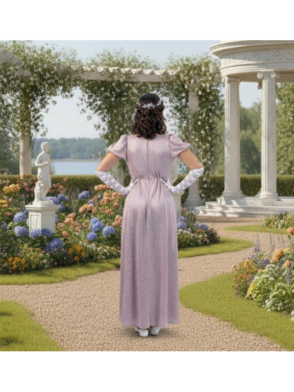 Robe Empire Régence Femme – Costume Historique Début XIXᵉ Siècle Inspiré du Style Bridgerton