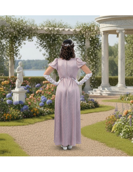 Robe Empire Régence Femme – Costume Historique Début XIXᵉ Siècle Inspiré du Style Bridgerton