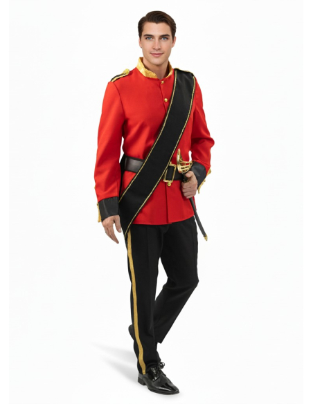 Costume Prince Rouge et Or Homme – Uniforme Royal & Officier Historique