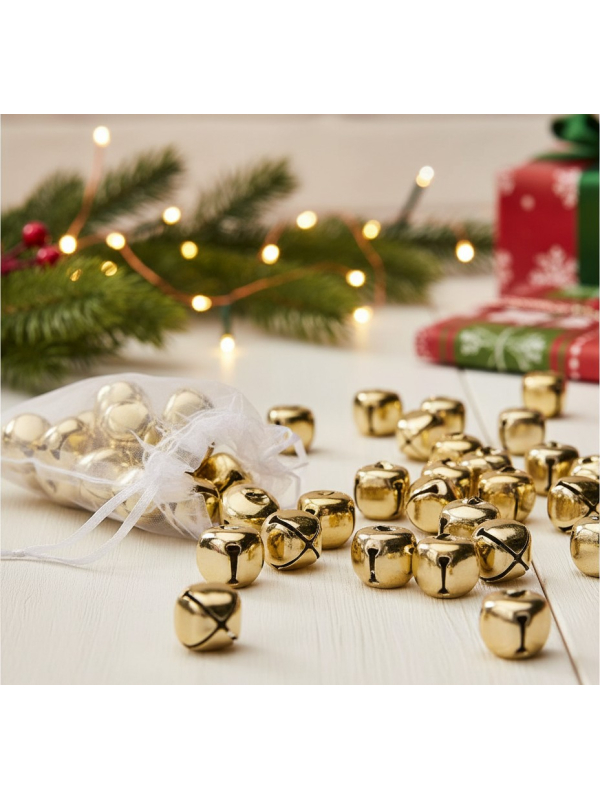 Grelots dorés 2,5 cm (lot de 18) – Décoration & DIY de Noël