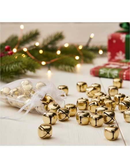 Grelots dorés 2,5 cm (lot de 18) – Décoration & DIY de Noël