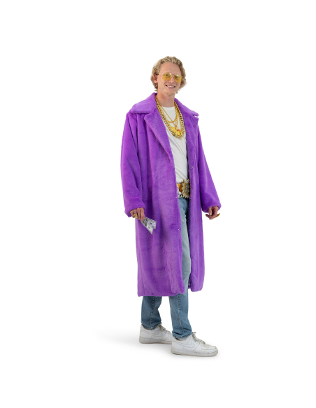 manteau violet carnaval de dunkerque fausse fourrure mixte homme femme Déguiz-Fêtes