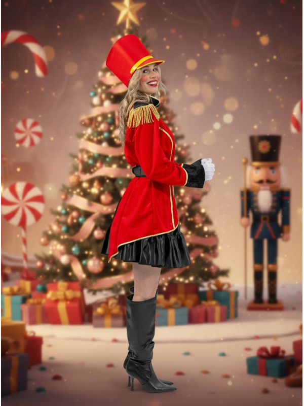 Costume Majorette / Casse-Noisette Femme – Veste rouge et ceinture