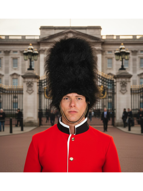 Chapeau de garde royal britannique – Bonnet à poils noir 40 cm