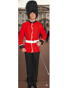 Déguisement de garde royal britannique rouge avec ceinture – Tailles 50 à 58