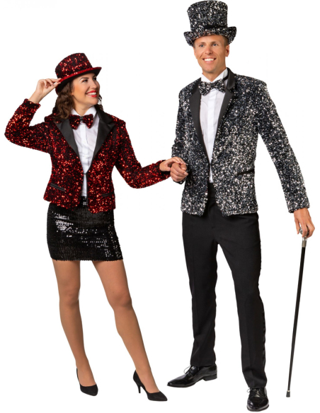 Veste homme à paillettes argent – Élégance, fête et style scintillant