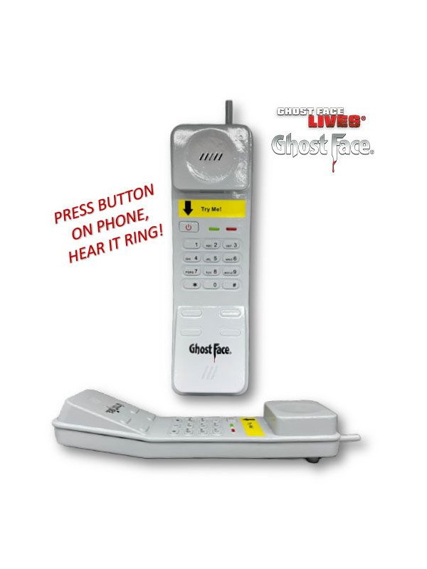 Téléphone Ghost Face® avec Son - Accessoire Rétro pour Fans de Scream
