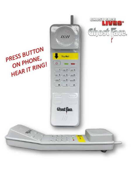 Téléphone Ghost Face® avec Son - Accessoire Rétro pour Fans de Scream
