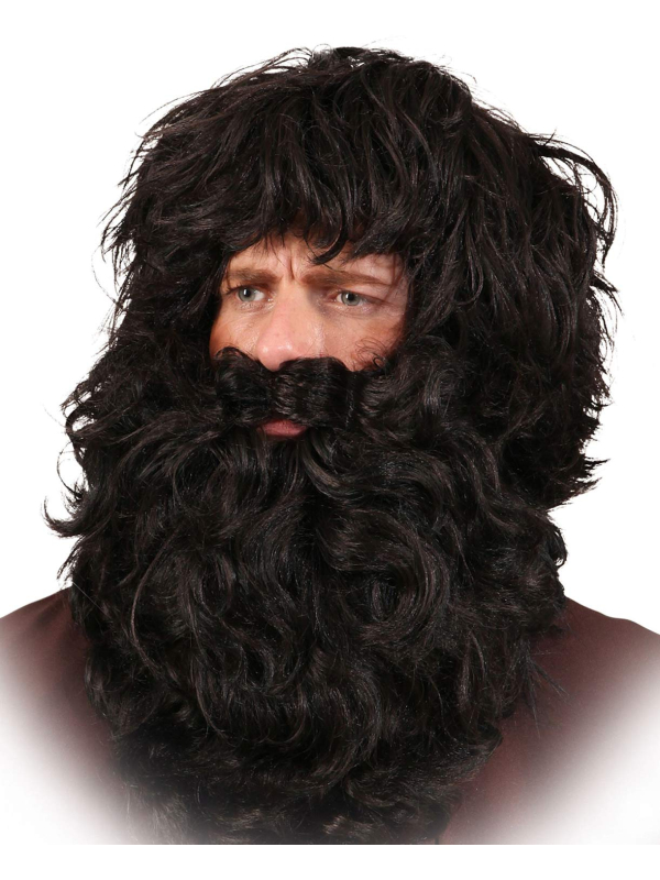 Ensemble perruque, barbe et moustache de Père...