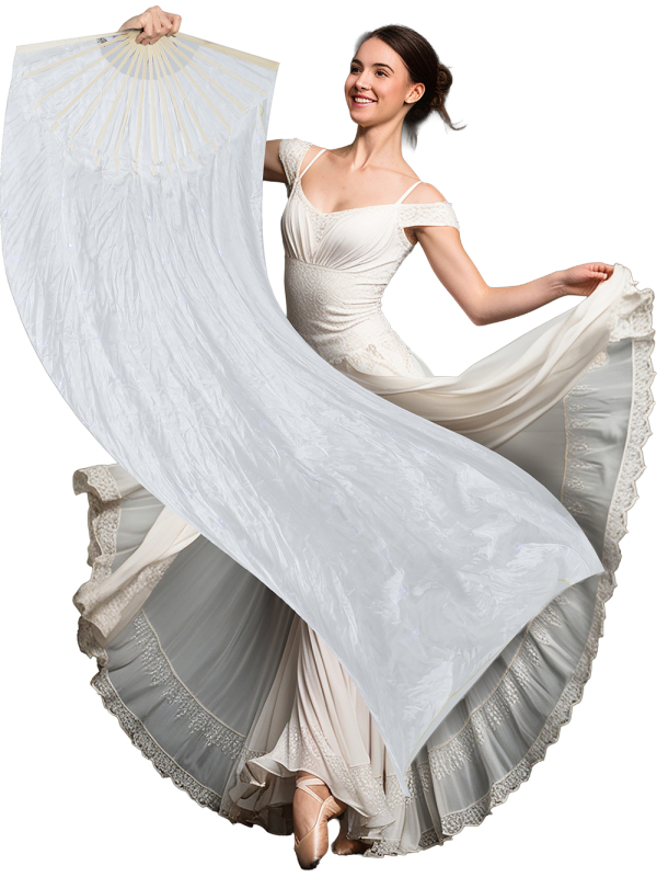 Éventail LED blanc 75 × 150 cm – Accessoire lumineux multifonction pour danse, festival & spectacle