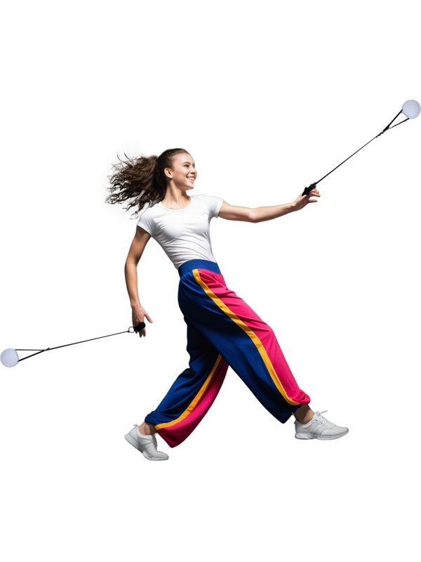 Balle de danse multicolore LED 7 cm – Accessoire lumineux pour chorégraphie, festival & spectacle