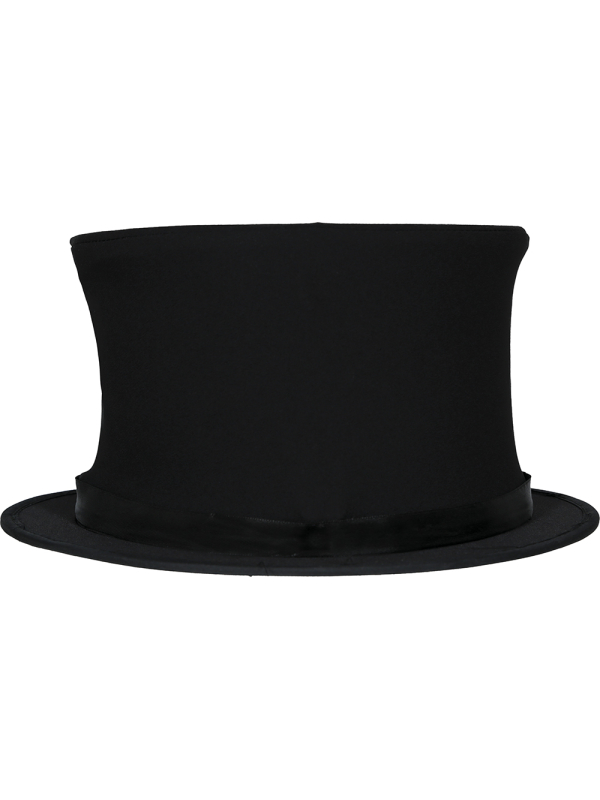 Chapeau haut-de-forme pliable noir – Gibus/claque adulte