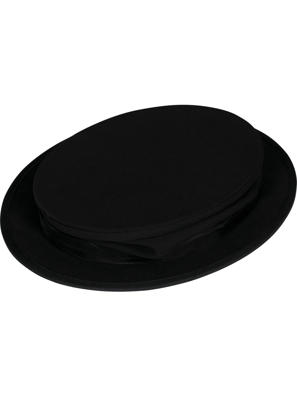 Chapeau haut-de-forme pliable noir – Gibus/claque adulte