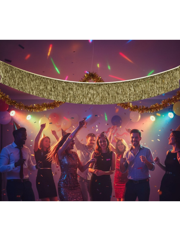 Guirlande cheveux d’anges or 25 cm x 2 m – Brillance et élégance pour Noël