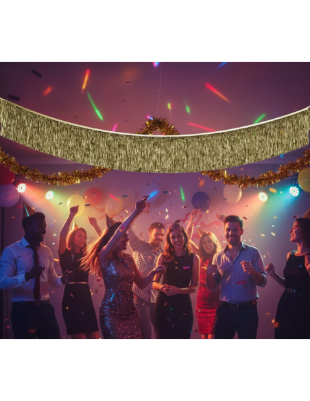 Guirlande cheveux d’anges or 25 cm x 2 m – Brillance et élégance pour Noël
