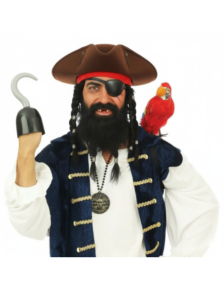 Perroquet multicolore – Accessoire de pirate et décoration exotique
