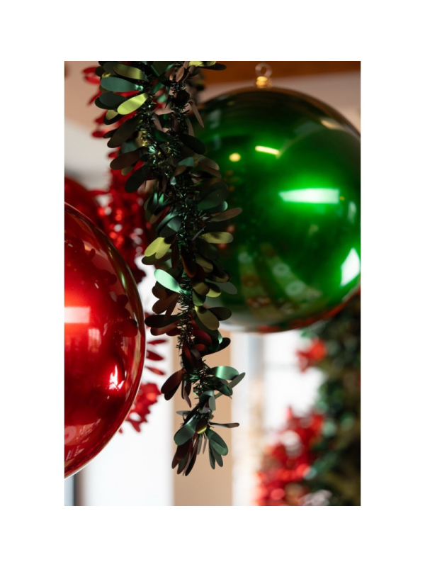 Guirlande de Noël vert mat – 2,7 m (qualité pro, légère)