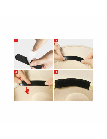 Réducteur de taille de chapeau – Lot de 4 bandes adhésives pour un ajustement parfait et confort