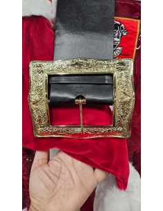 Ceinture Père Noël Luxe Professionnelle – Boucle dorée massive 2