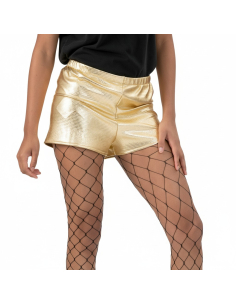 Short doré femme disco – Sexy festival & danse (S/M, M/L, L/XL)