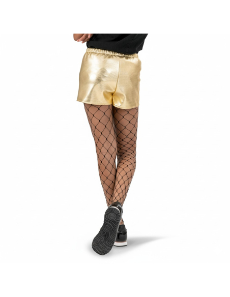 Short doré femme disco – Sexy festival & danse (S/M, M/L, L/XL)