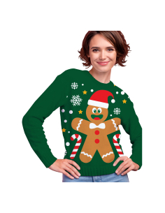 Pull de Noël Femme “Biscuit de Pain d’Épices” – Craquant,...