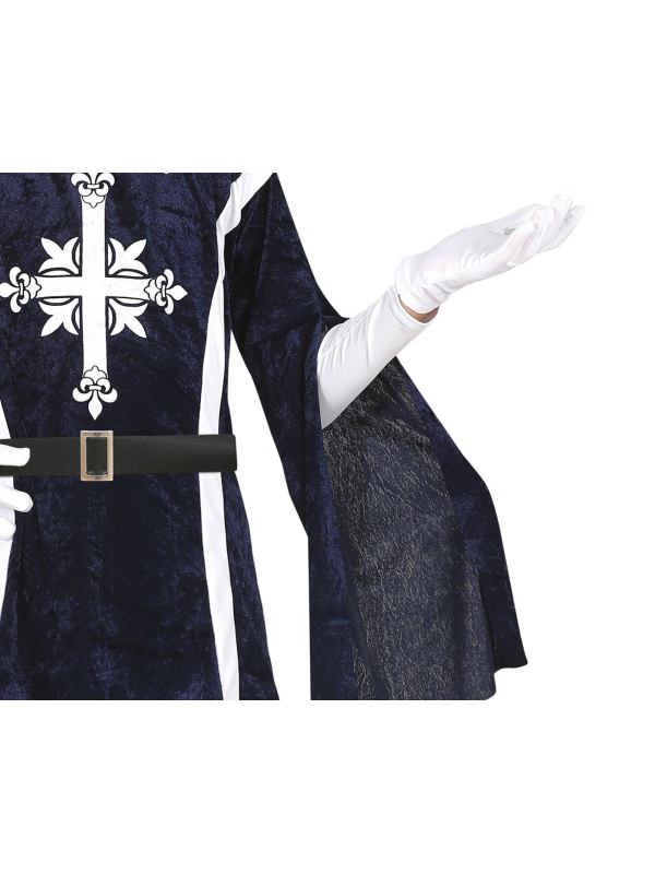 Déguisement Mousquetaire Enfant – Costume Historique avec Chapeau, Ceinture et Tunique Bleue