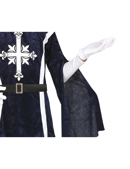 Déguisement Mousquetaire Enfant – Costume Historique avec Chapeau, Ceinture et Tunique Bleue