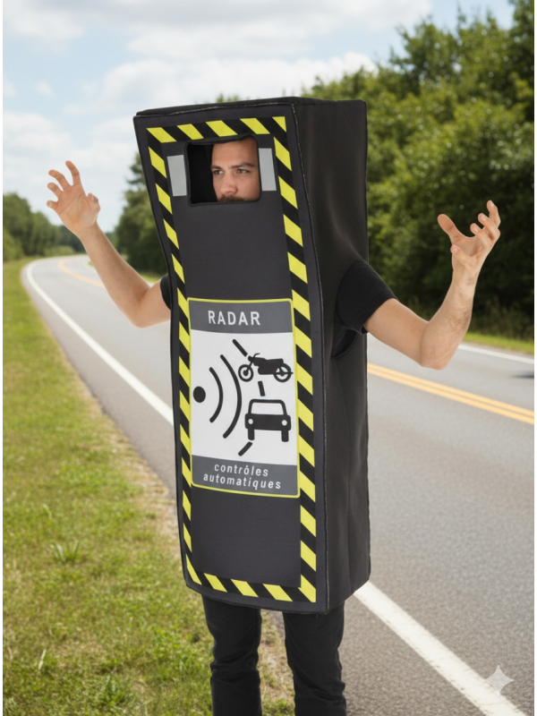 Déguisement Radar Automatique pour Homme – Humour Contrôle Visuel XXL