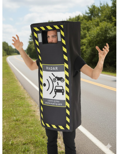 Déguisement Radar Automatique pour Homme – Humour Contrôle Visuel XXL