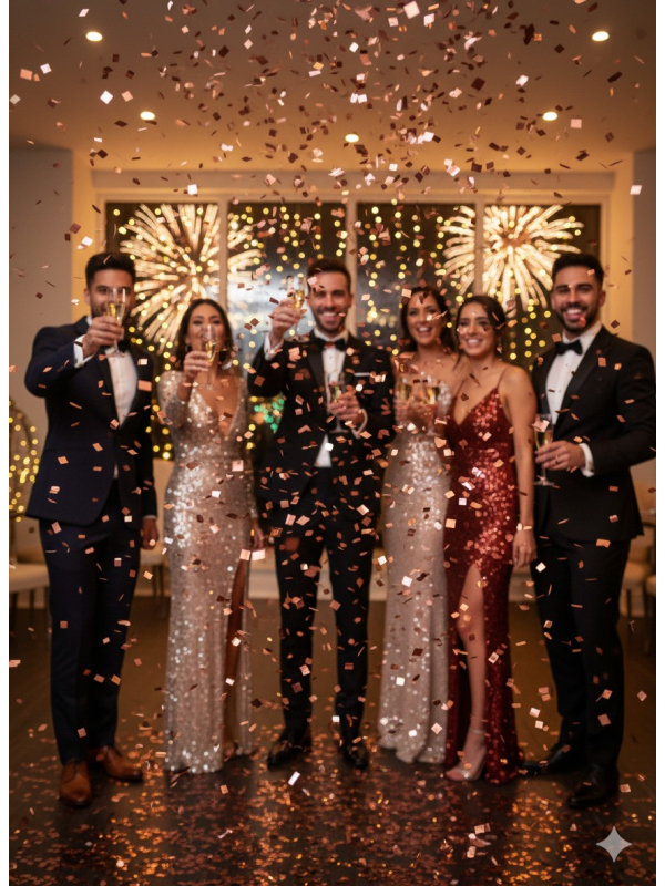 12 Canons à Confettis Rose Gold 50 cm Biodégradables