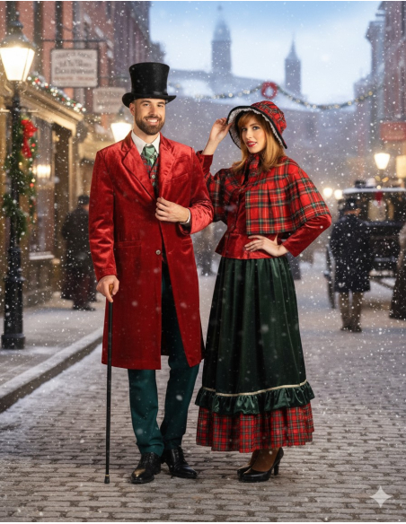 Costume Dickens Homme : Élégance Victorienne pour Noël, Soirées à Thème et Théâtre